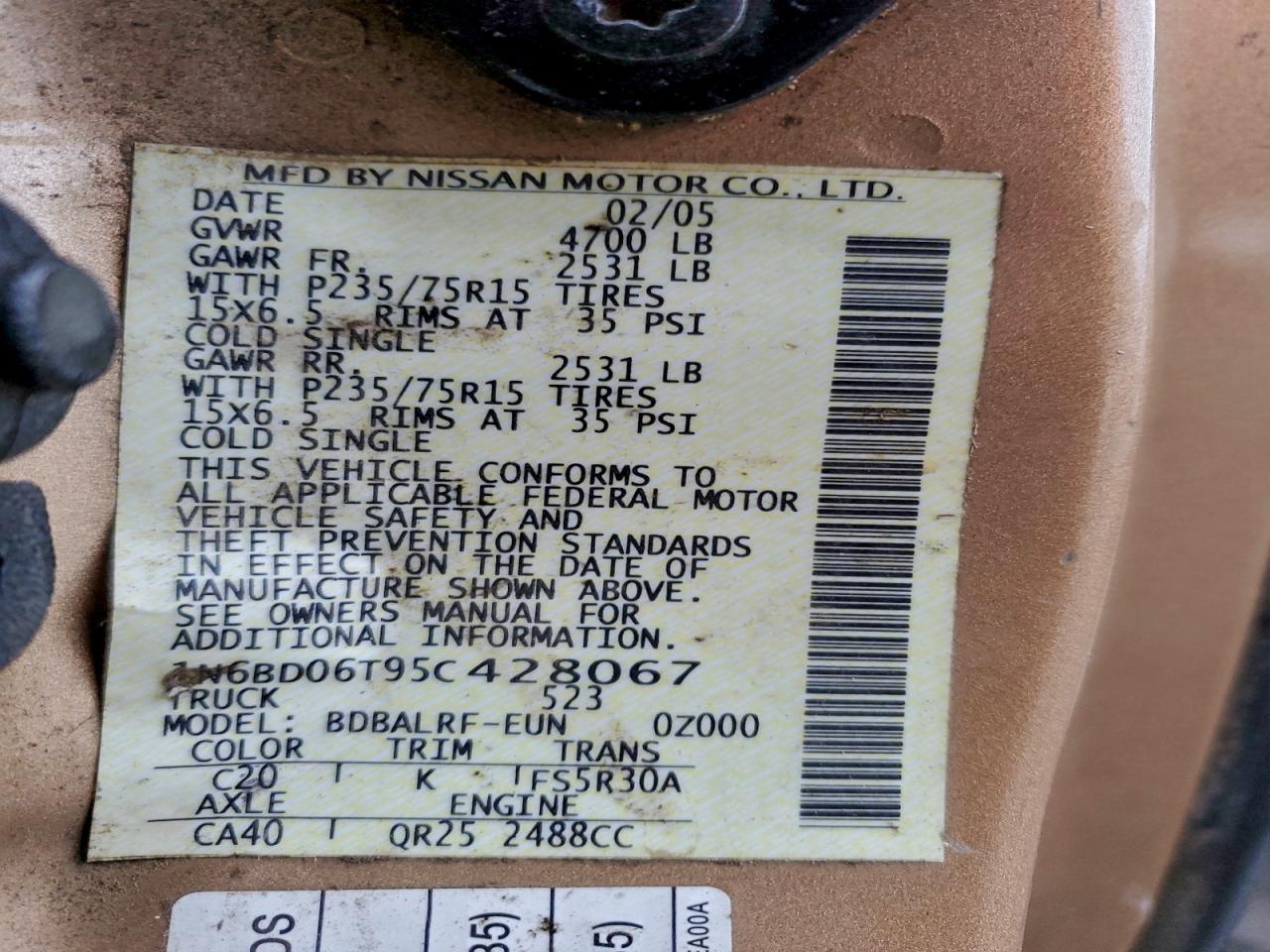 Nissan Frontier King Cab Xe Image 9