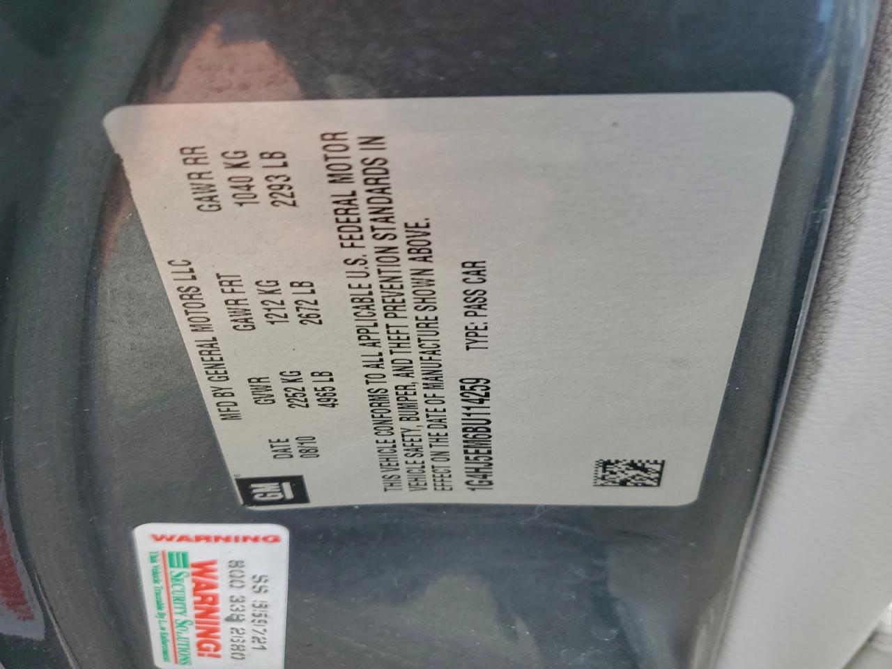 Buick Lucerne Cxl Image 12