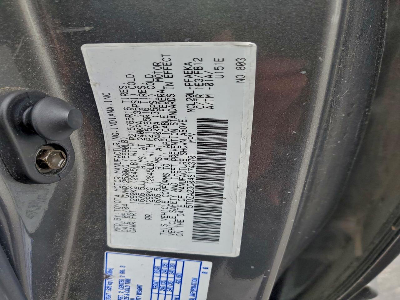 Toyota Sienna Ce Image 8